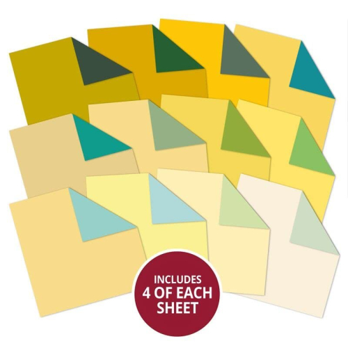 Duo Colour Paper Pad - Yellows & Greens 2