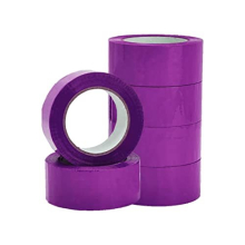 6 x Parcel Packaging Tape 48mm x 66m Purple Heavy Duty Strong Adhesive Cello tape for Packing Cardboard Box House Moving Shipping