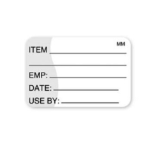 Food Rotation Label USE by, Item, EMP, Date 111221 25mm x 38mm 1000 Labels per roll, Food Safety Label