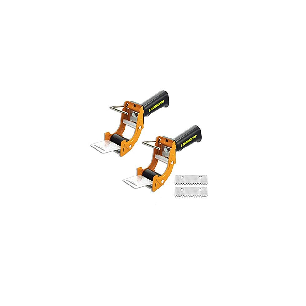 2 Pcs Rapid-Replace Packing Tape Dispenser Guns with Extra Blade, 2 in (50mm) Lightweight Ergonomic Industrial Handheld Heavy Duty Tape Cutter for