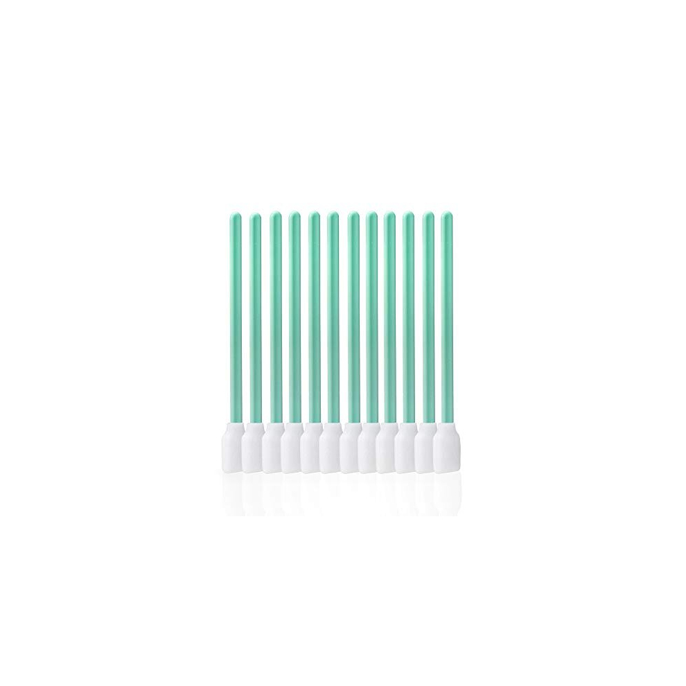 Foam Tip Cleaning Swabs 100Pcs 5.1" Foam Swabs, Square Rectangle Cleaning Swab For Solvent Format Inkjet Printer Roland Optical Equipment 791535143736