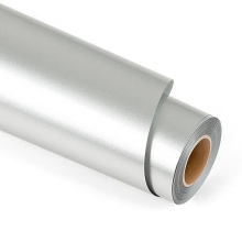 Heat Transfer Vinyl, 12" x 6FT(30.5cm x 183cm) Dazzling Silver Iron on Vinyl for Cricut, Silhouette Cameo, HTV Vinyl for Cloths, Hats, Fabric(Dazzling
