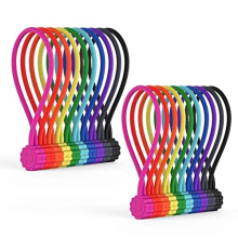 Magnetic Reusable Silicone Cable Ties, Phone Cord Holder, Magnetic Cable Ties for Headphone Cables, Charging Cable Organizer, Book Markers, Hanging