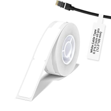 NIIMBOT Etiketten (Rolle) 72 x 12,5 mm weiß 65 Stück A2K18638601 Etiketten für Kabel