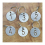 Hollowed Numbered Tags with Key Ring Stainless Steel Circle Tags (1-25) 1