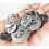 Hollowed Numbered Tags with Key Ring Stainless Steel Circle Tags (1-25) 2