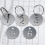 Hollowed Numbered Tags with Key Ring Stainless Steel Circle Tags (1-25) 4