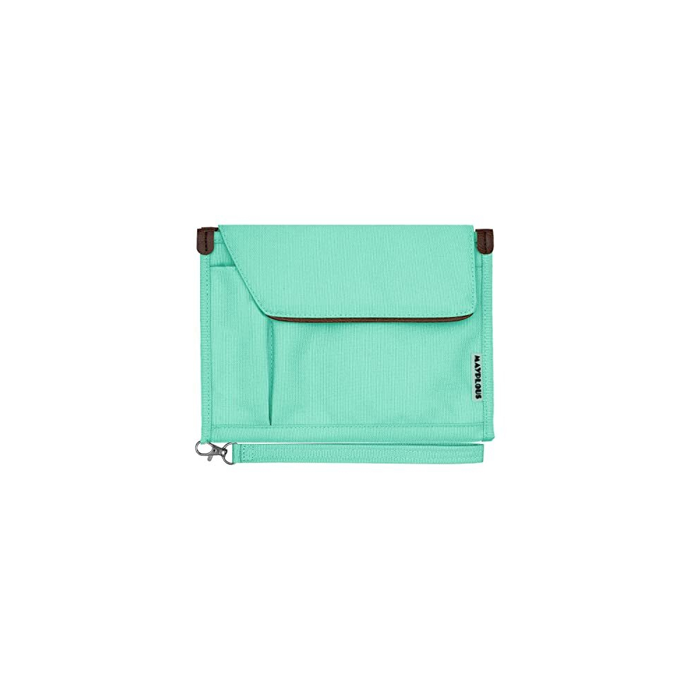 A5 Conference Folder Business Organiser Bag Notepad Carrying Case Document Case A5 Portfolio Organiser (Mint Green)