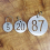 Hollowed Numbered Tags with Key Ring Stainless Steel Circle Tags (1-25) 5