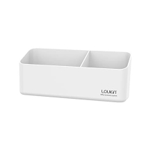 Magnetic and Adhesive Marker Holder, Dry Erase Accessory Tray, Magnetic Storage Organizer for Whiteboard, Glass or Refrigerators (White)