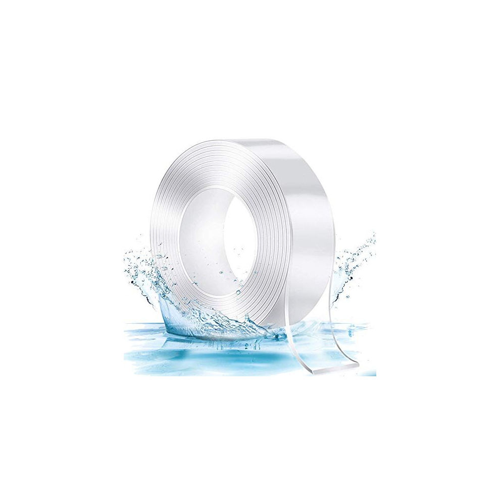 Nano Double Sided Tape Heavy Duty, Sticky Nano Tape Clear Extra Strong Adhesive Tape Traceless Washable, Transparent Mounting Tape Gel Grip Tape 791571262637