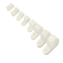 225-Pieces 8 Sizes Nylon R-Type Cable Clamp Cable Organizer Cord Clips Assortment Kit for 1/8", 3/16", 1/4", 5/16", 3/8", 1/2", 5/8", 3/4" Diameter