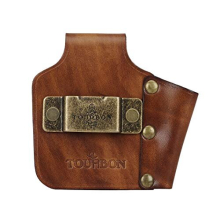 Tape Measure Holder Belt Genuine Leather Tape Measure and Screwdriver Holder Pouch for Workers and DIY Lover
