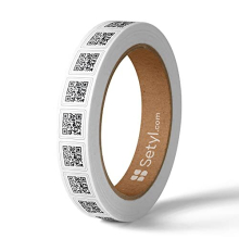 IT Assets and Device Extra Small Labels - QR Coded - 100 Pack - Heavy Duty Adhesive - Suitable for All IT Equipment | Device Labels, QR Code Labels,