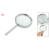 Metal Frame Silver Tone Nonslip Grip 4X Magnifying Glass 2