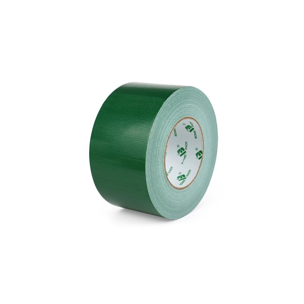 Green Wide Duct Tape Reinforced 75Mm X 50M Waterproof Heavy Duty Cloth Gaffer Tape For Fixing Repairing,Craft Diy,Book Repair,Carpet Seaming,Box 6974241642197