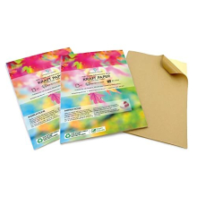 Evergreen Goods 2 x 50 Sheets A4 Matte Kraft Sticker Paper | Inkjet & Laser Printable Self-Adhesive Labels | Suitable for Cricut Cutting Machines