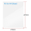 Binding Presentation Covers, 0.4mm PP, Matte, Plastic Cover Sheet for Binding, Pack of 50 2