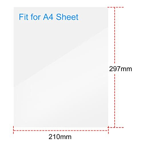 Binding Presentation Covers, 0.4mm PP, Matte, Plastic Cover Sheet for Binding, Pack of 50 1
