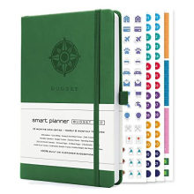 Budget Book – Undated Finance Planner – 8.6 x 5.7 inches (A5) – Monthly Calendars, Budget Tracker, Expense Sheets, Account Saving and Investing
