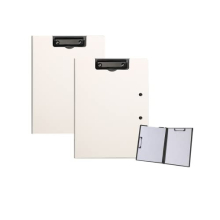 2 Pcs Folding Clipboard,Waterproof File Folder Clipboards,A4 or A3 Size File Cover Folder Writing Clipboards with Two Metal Clip,Support Horizontal