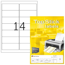 8757 Address Mailing Labels, 14 Labels Per A4 Sheet, 99.1 x 38.1 mm, 1400 Labels, Self Adhesive, Stickers for Laser and Inkjet Printers, White