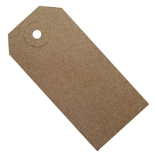 Unstrung Tags Brown Reinforced Card Clothing Parcel Label Gift Swing Tickets Kraft Price Labelling 83mm x 41mm (Pack of 1000)