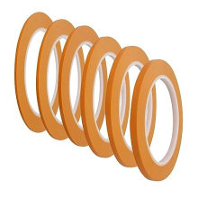 Vinyl Fine Line Fineline Automotive Pinstriping Masking Tape Painter Tape for Curves Orange 6Rolls 1.5mm 2mm 2.5mm 3mm 4mm 5mm