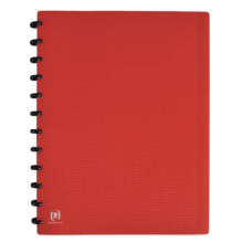 Memphis 400079000 VarioZip Opaque 60 Vues Polypropylene Book with Removable Pockets A4 Red