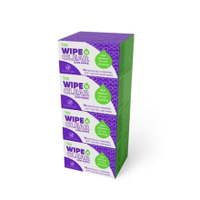 Flents, Wipe 'N Clear, Lingettes pour Lentilles, 4 Boîtes, 75 Lingettes pour Lentilles Ouate Douce Individuellement Emballées