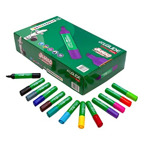 Chisel Tip ColourFun Jumbo Flip Chart Marker Pen Bulk Pack, Assorted