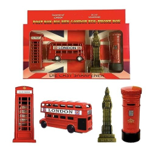 London Souvenir Sharpener set, Pencil Sharpeners set of 4 pieces, British Collectable Die Cast London Famous Icons Sharpeners Set