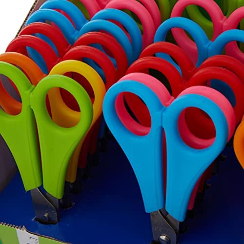 E-2150S Kids Scissor Witch cm-Scale, Blunt tip, 5"/13 cm, 30 pcs. Assorted, Right- and lefthanded use 2