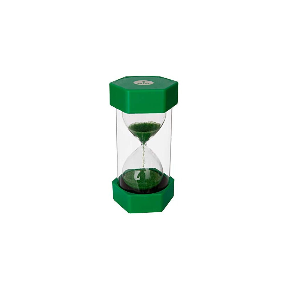 Sand Timer with Matching Coloured Sand 1 Minute Green/Clear - Image 4