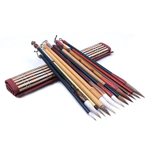 12Pcs-set Excellent Chinese Calligraphy Brush Kanji Japanese Sumi Drawing Brush