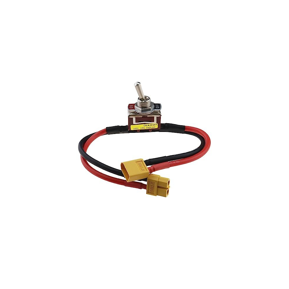 Electric Switch With Xt60-Connector 15A Large Current On-Off Electric Power Switch Connector Power Switch Accessories For Rc Model Drone Car Esc 4894831026485