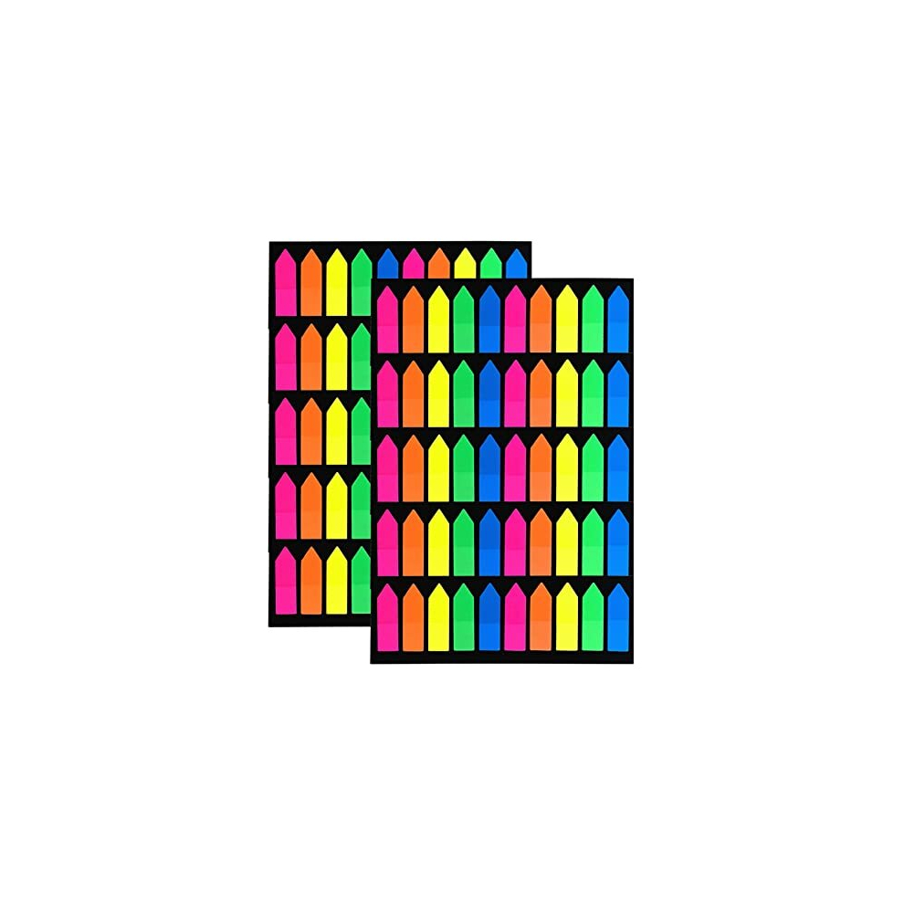 Vanra 2000 Pcs Sticky Notes 5 Color Notes Page Markers Index Tabs Arrow Flags Stickers Index Flags For Bookmarks, 10 Sets