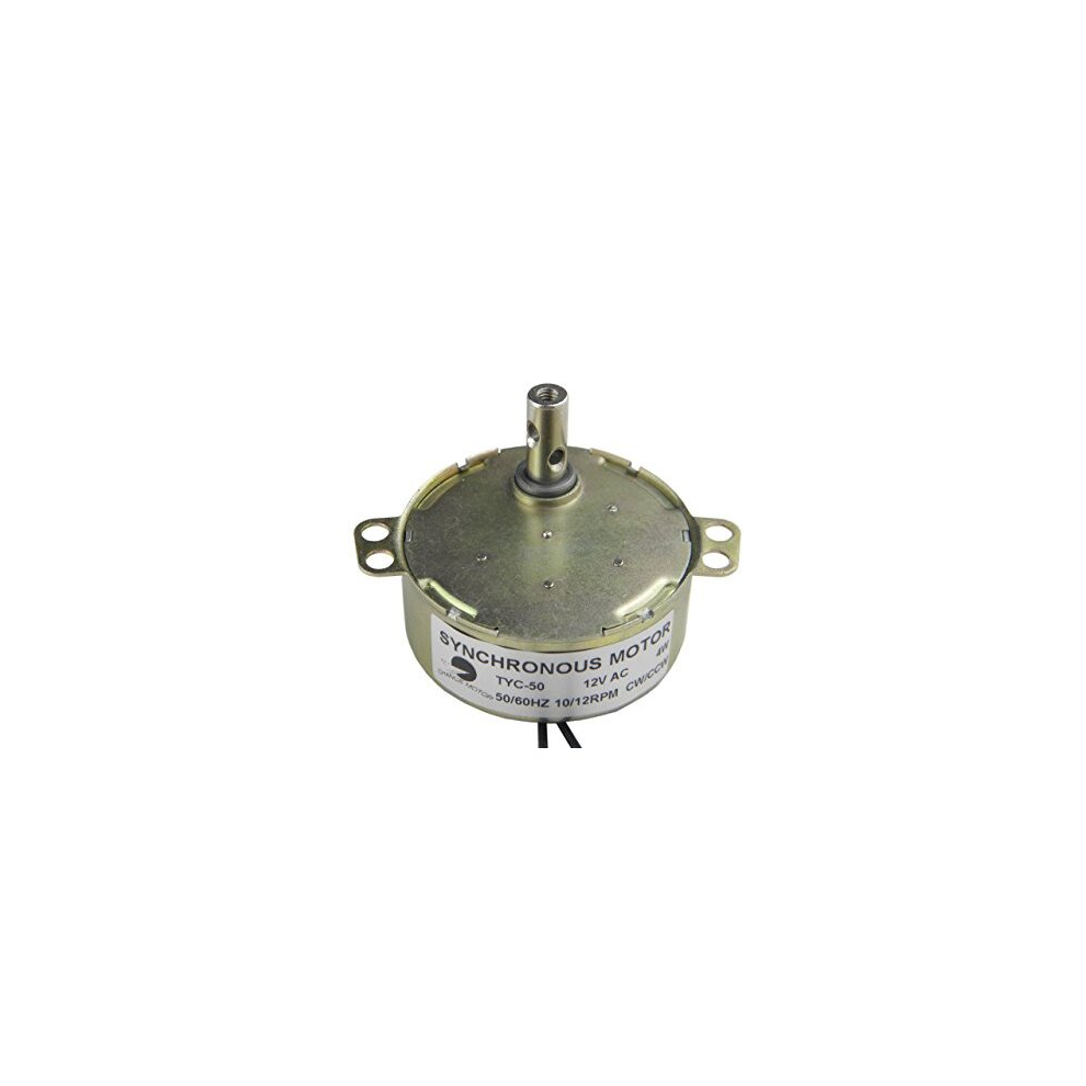 Tyc-50 Synchronous Gear Motor 12V Ac 10-12Rpm Cw/Ccw 4W Turntable Small Electric Motor 889957525084