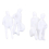 100pcs 1:300 Scale White Unpainted Model Figure Train Passenger DIY Paint 5