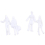 100pcs 1:300 Scale White Unpainted Model Figure Train Passenger DIY Paint 6