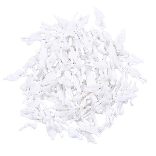 100pcs 1:300 Scale White Unpainted Model Figure Train Passenger DIY Paint