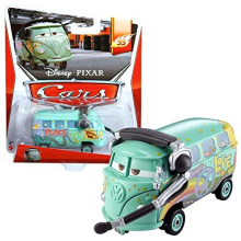 Disney World of Cars 95 Pit Crew - Equipo de carreras de fundici   n a presi   n Fillmore con auriculares n.    1/5, escala 1:55