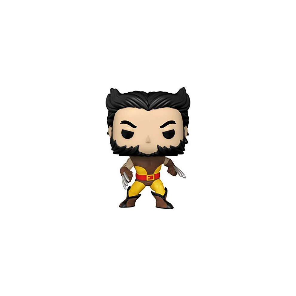 Funko Pop! Marvel: X-Men â Unmasked Wolverine Brown Suit #720 Vinyl Figure Shop Exclusive