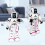 380838 Sophie Interactive Motion Sensor Kids Remote Control Programmable Smart Robot Toys, White/Pink 5