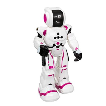 380838 Sophie Interactive Motion Sensor Kids Remote Control Programmable Smart Robot Toys, White/Pink