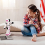 380838 Sophie Interactive Motion Sensor Kids Remote Control Programmable Smart Robot Toys, White/Pink 7