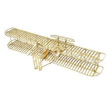 Wooden Model Aircraft Kits, 3D Wooden Puzzle DIY Wright Flyer Model Airplane Kits for Adults, Laser Cutting Woodcraft Kits to Build, Educational