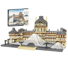 Paris Louvre Micro Blocks Set, 3377pcs NOT Compatible with Lego World Architecture Mini Diamond Blocks Bricks, Building Toy 3D puzzle for Adults 14+