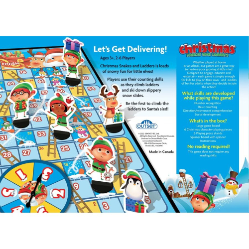Christmas Snakes and Ladders - Board Game 2