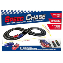 DI102011 Artin Chase Slot Set | 2.4m 2 Player Track with 2 Muscle Speed Adults and Kids Electric Car Racing Toys Make Remote Control Gifts